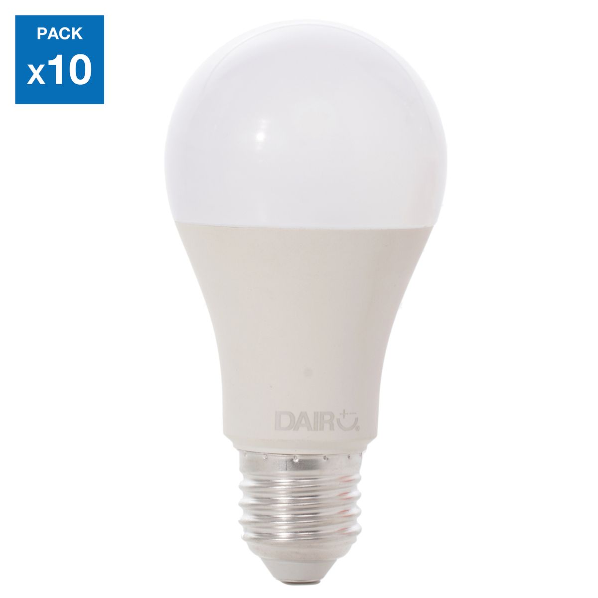 DAIRU - Pack 10 Focos LED Luz Cálida A60 9W E27