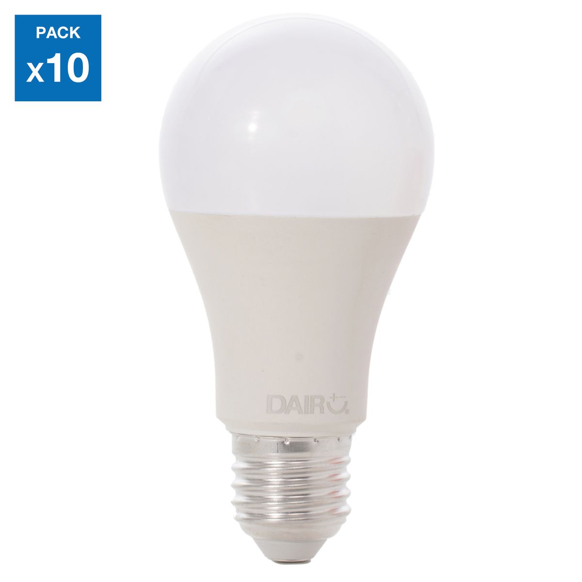 DAIRU - Pack 10 Focos LED Luz Fría A60 9W E27