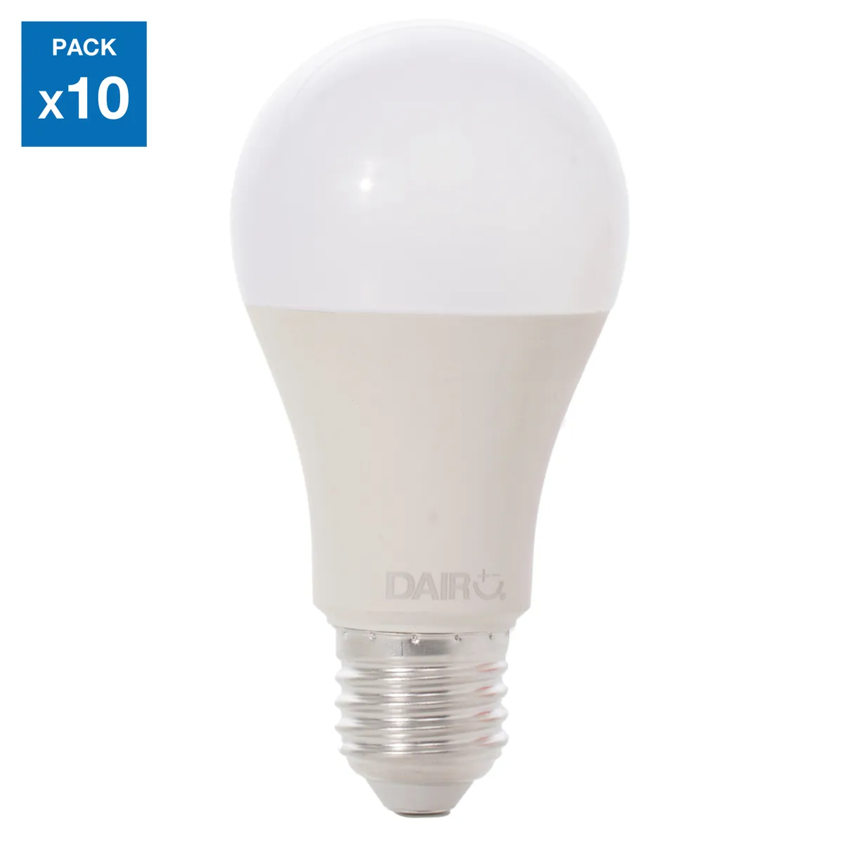 DAIRU - Pack 10 Focos LED Luz Fría A60 9W E27