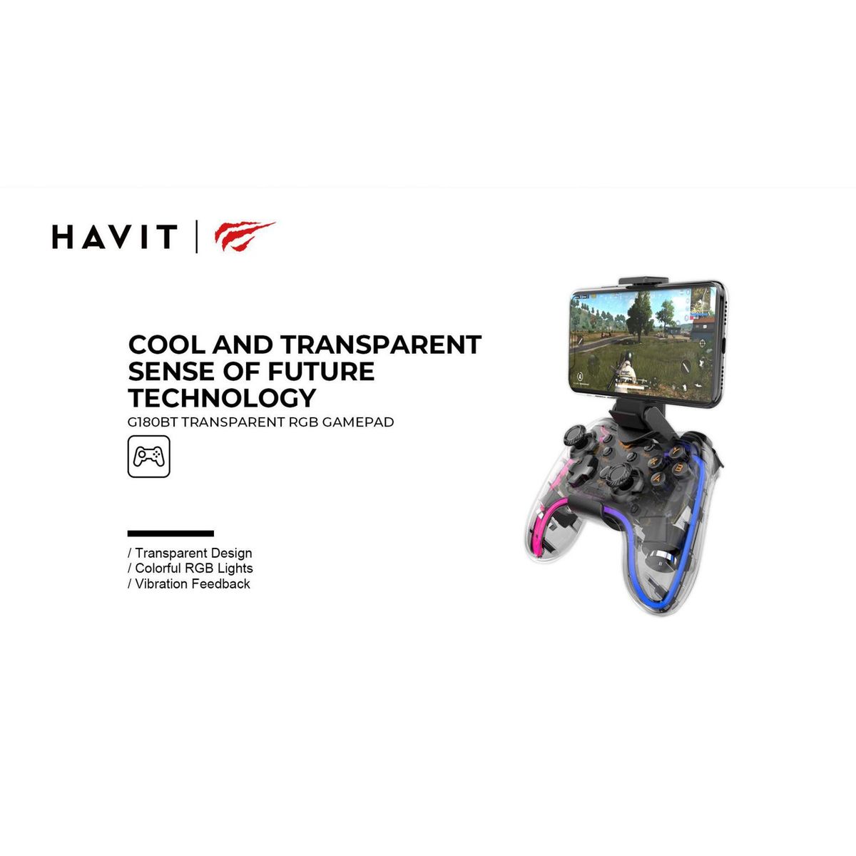HAVIT - Mando con Soporte para Celular Bluetooth Havit