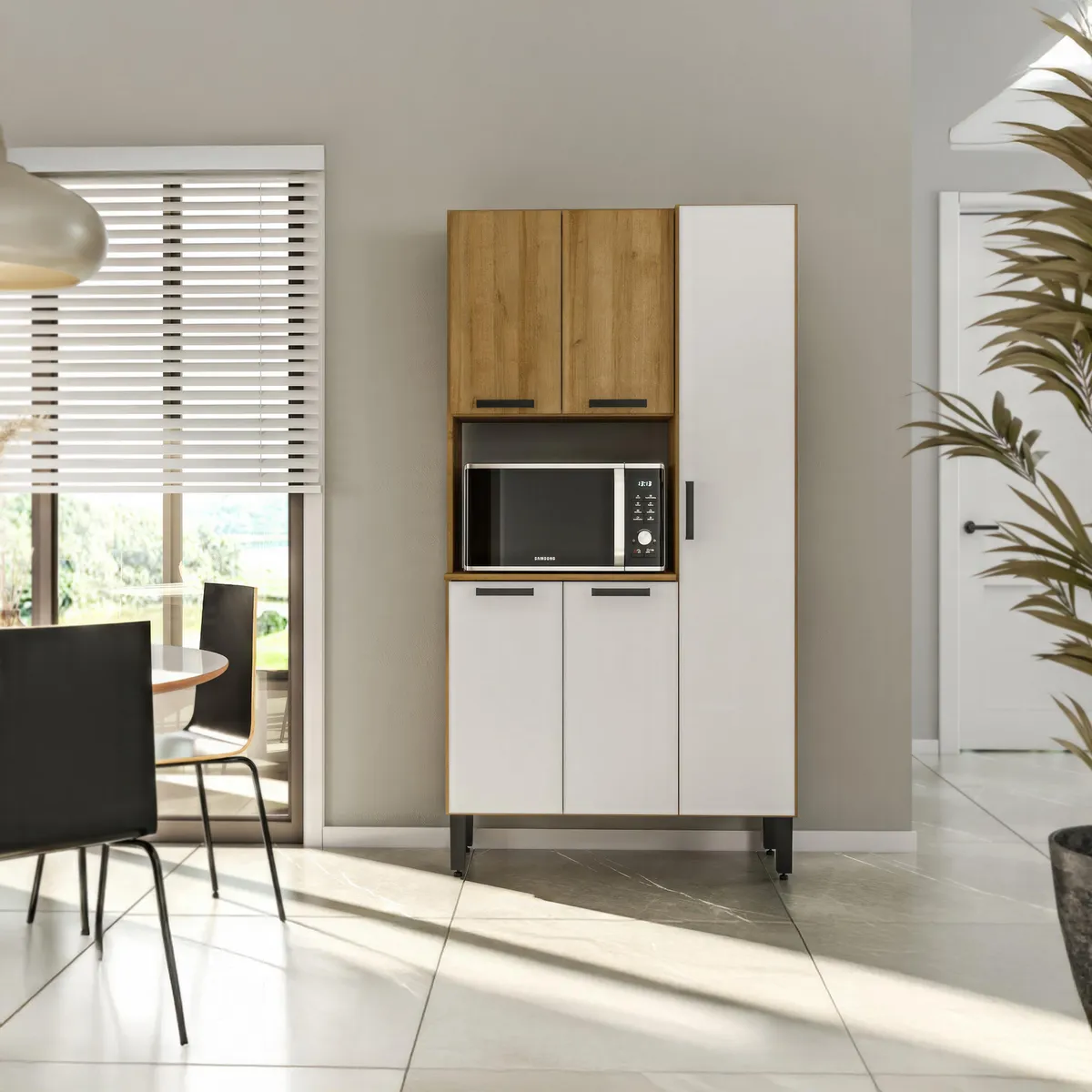 DITALIA - Alacena Sophia 5 Puertas MDP 90cm