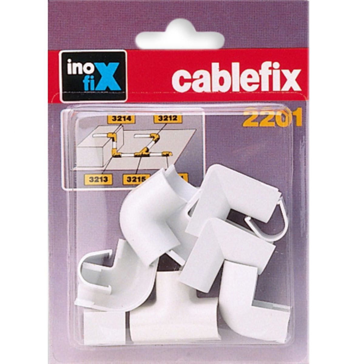 INOFIX - Accesorios para Canaleta 8x7mm Blanco