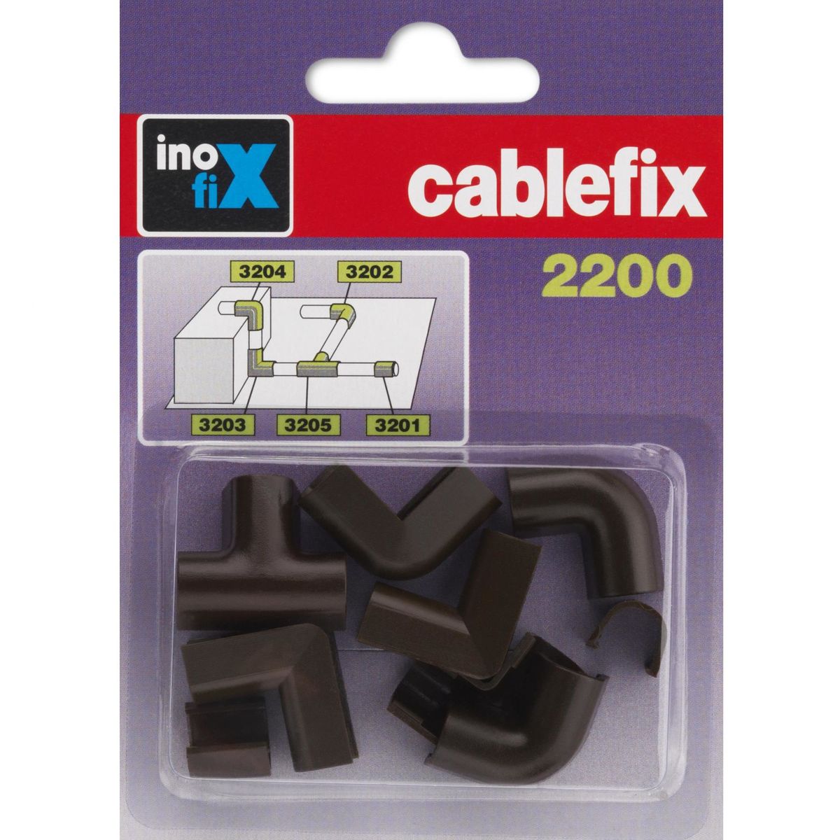 INOFIX - Accesorios para Canaleta 5.5x5mm Marron