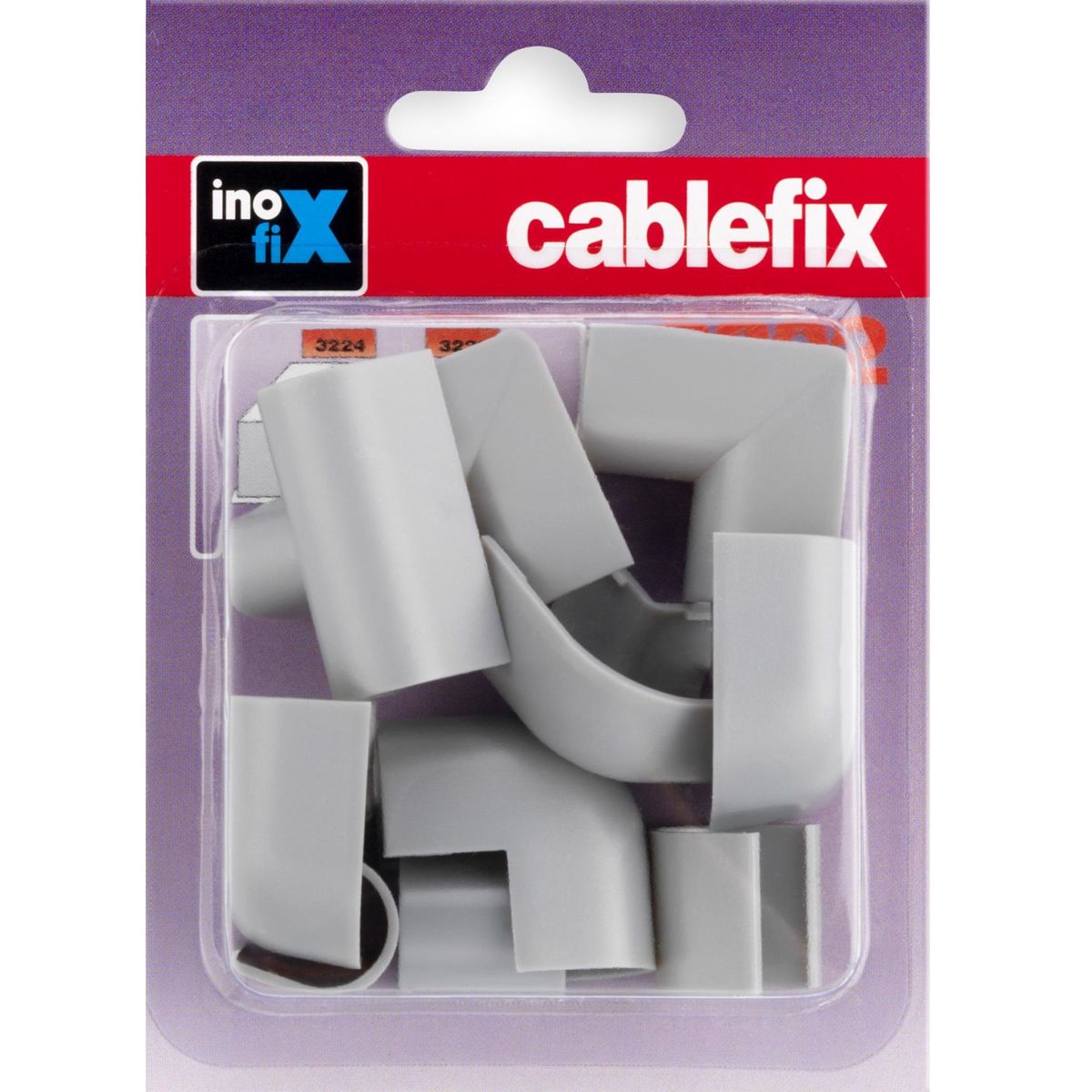 INOFIX - Accesorios para Canaleta 10.5x10mm Gris
