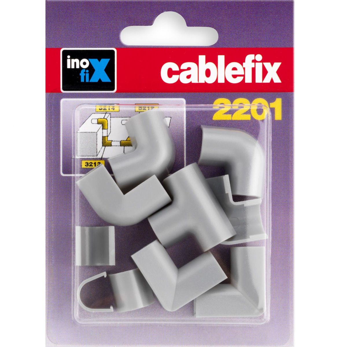 INOFIX - Accesorios para Canaleta 8x7mm Gris