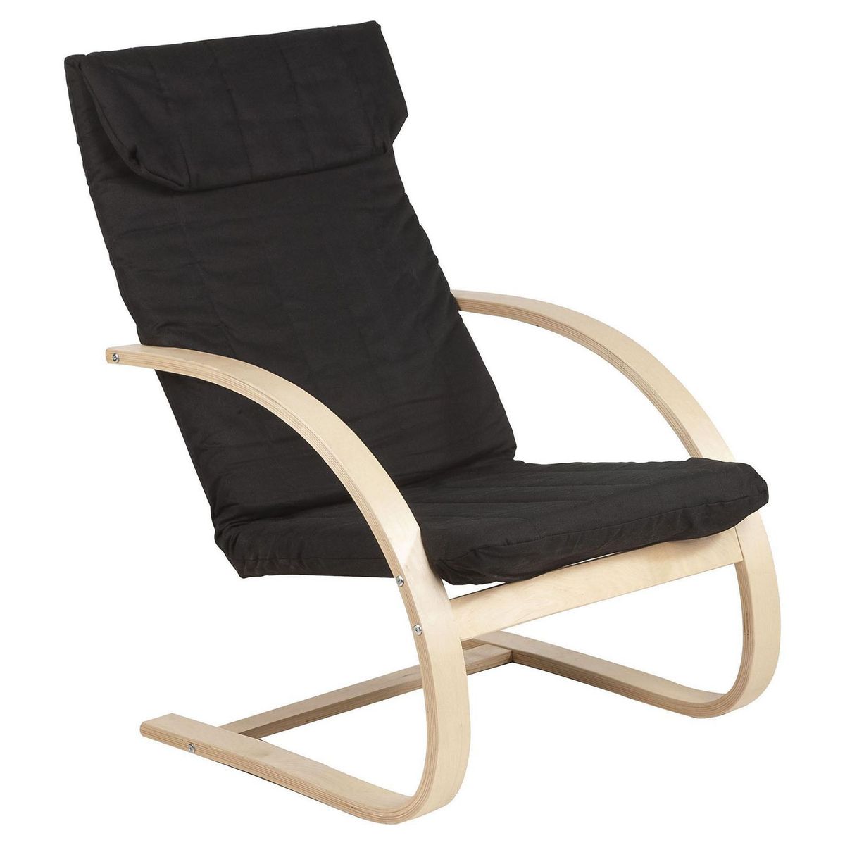 JUST HOME COLLECTION - Silla de Descanso Mecedora Negro