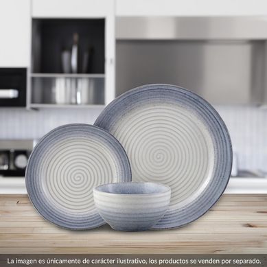 Plato Ring Azul 20.5cm