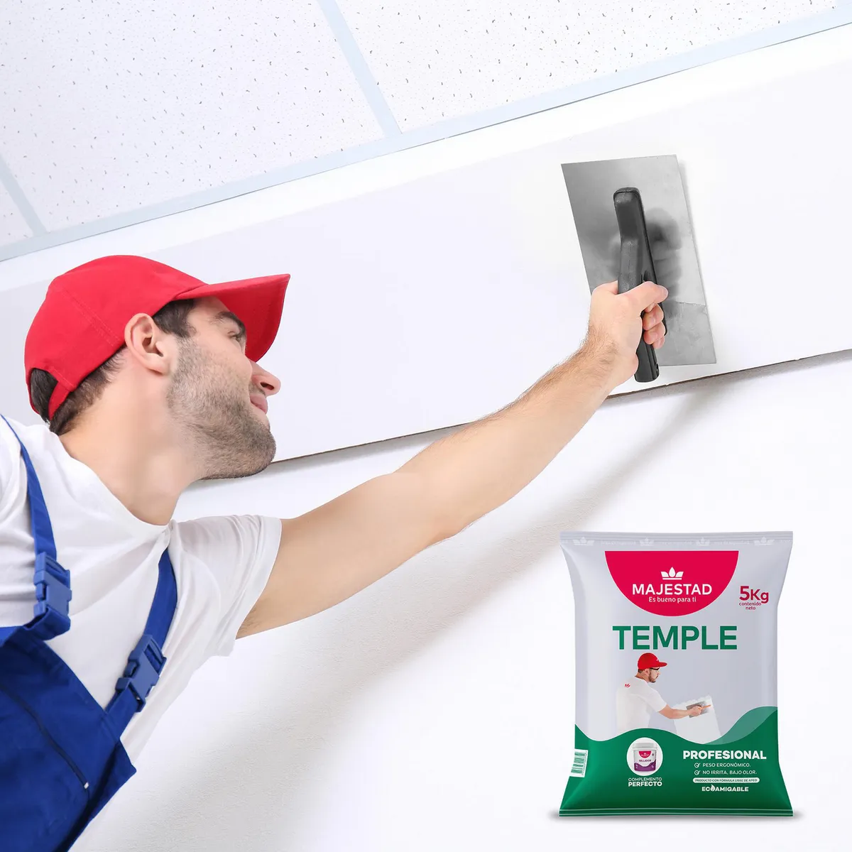 MAJESTAD - Pintura Temple blanca 5 Kg