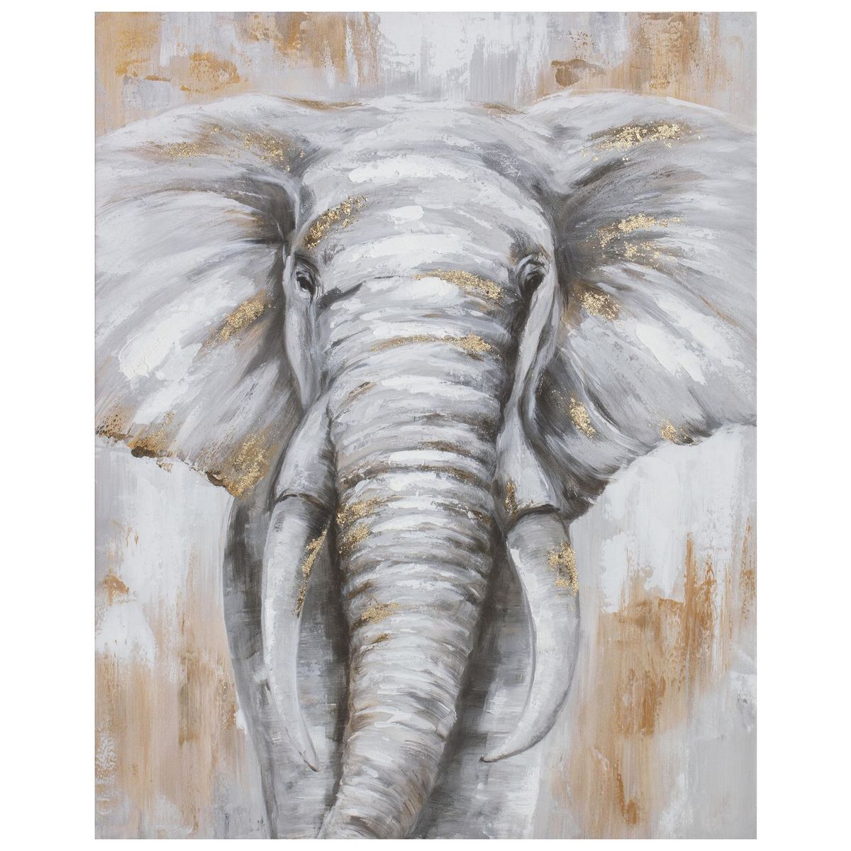 JUST HOME COLLECTION - Cuadro Canvas Elefante Multi 80X100 CM