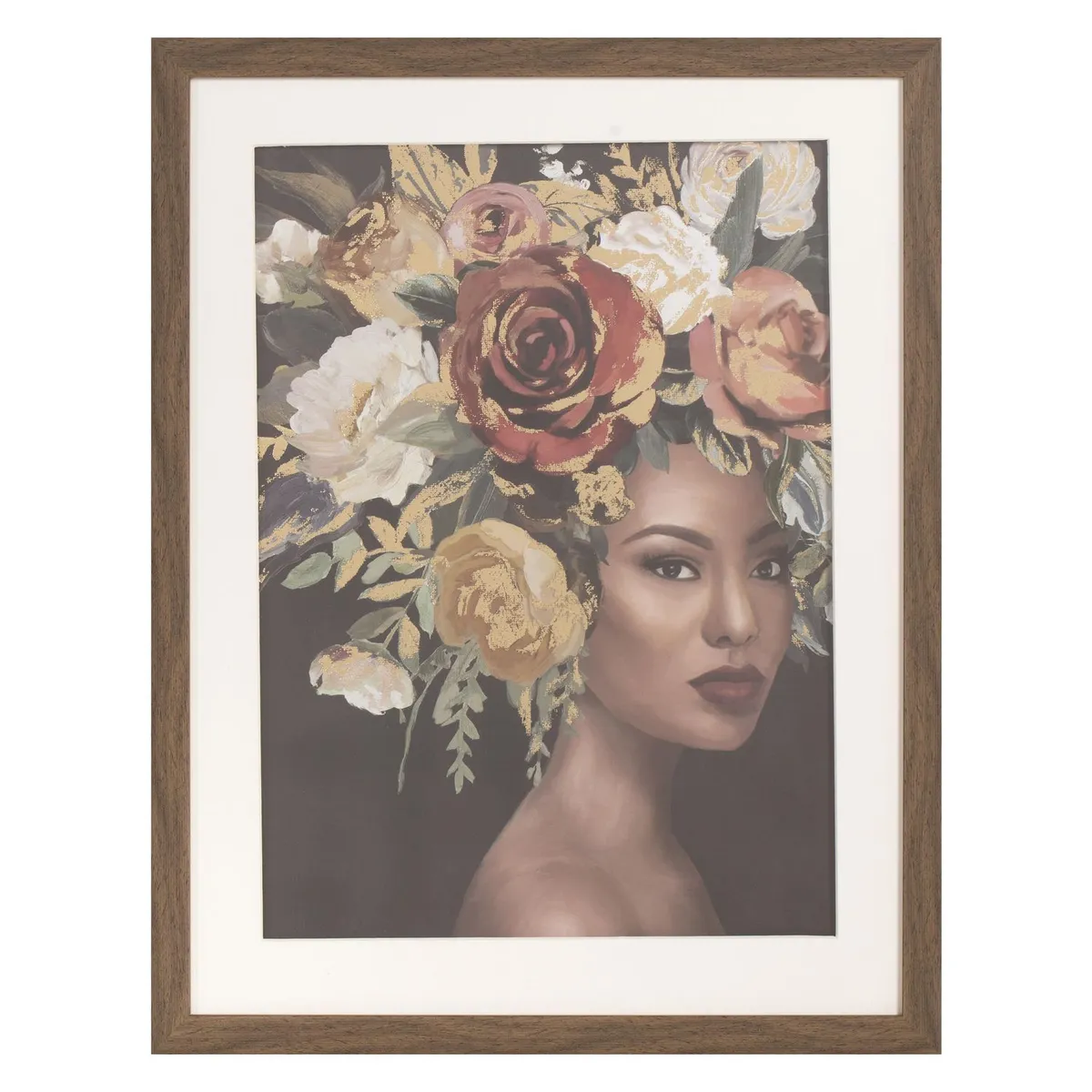 JUST HOME COLLECTION - Cuadro Cuadro Africana Flores2 40X50