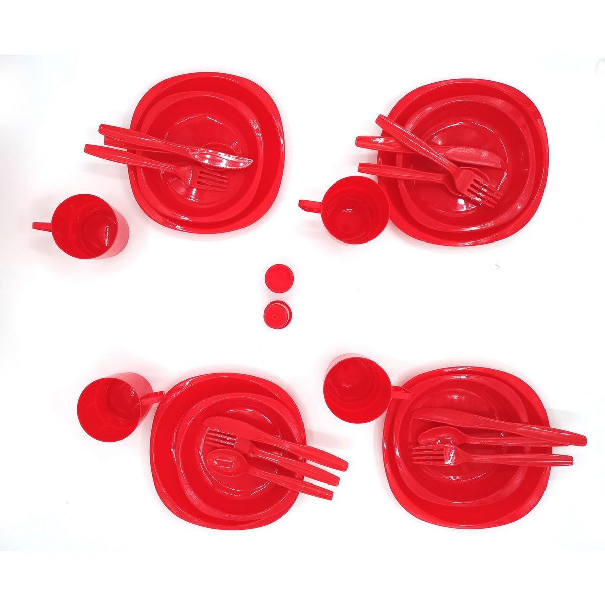 KLIMBER - Set de Menaje para Camping 4 Personas