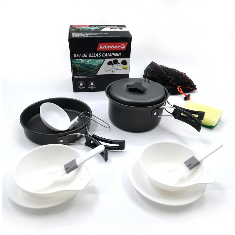 KLIMBER - Set de Olla y Sarten para Camping