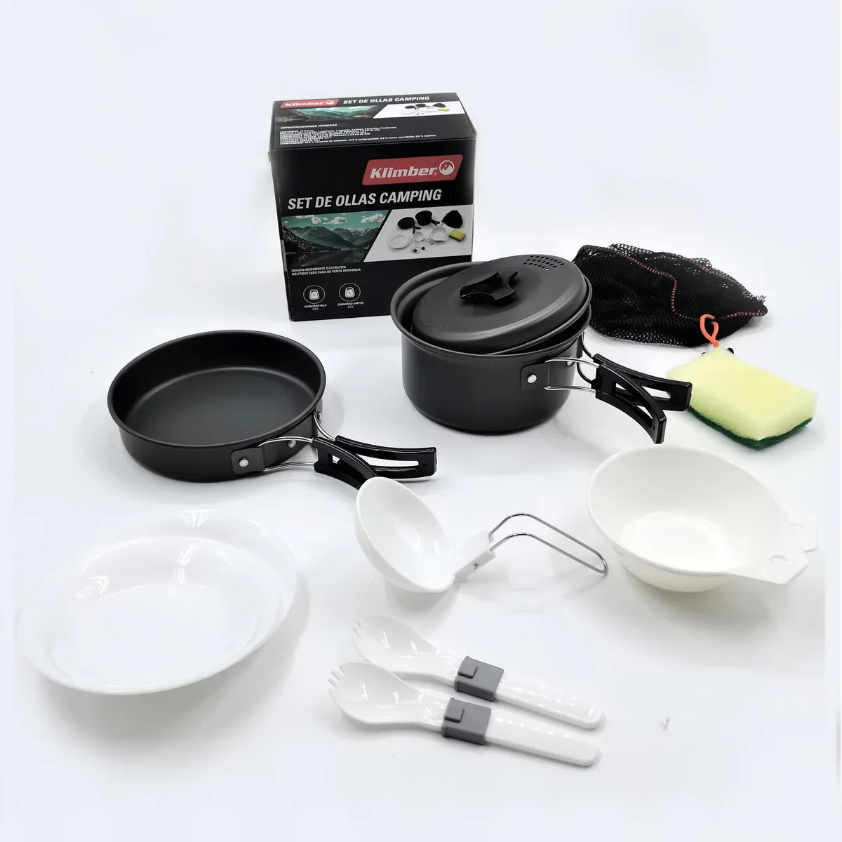 KLIMBER - Set de Olla y Sarten para Camping