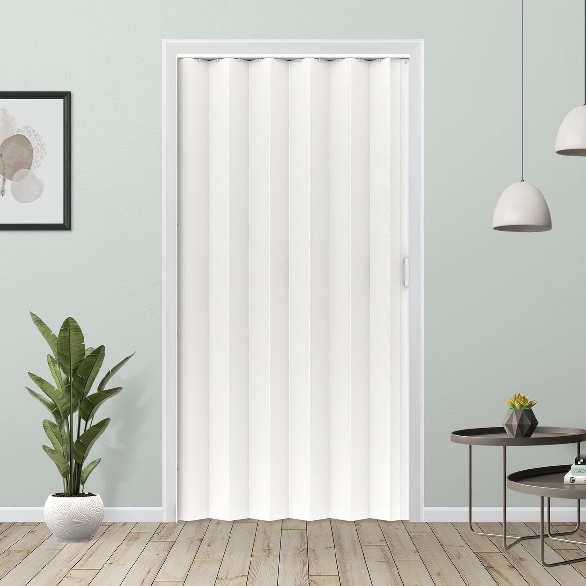 HOLZTEK - Puerta Plegable PVC Tivoli 120x200 Blanca