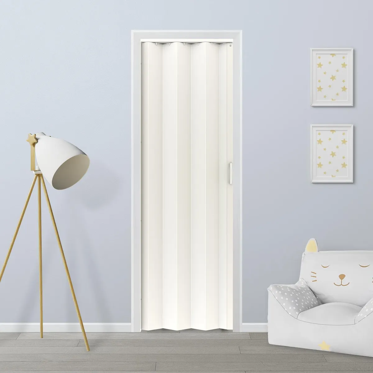 HOLZTEK - Puerta Plegable PVC Tivoli Blanca
