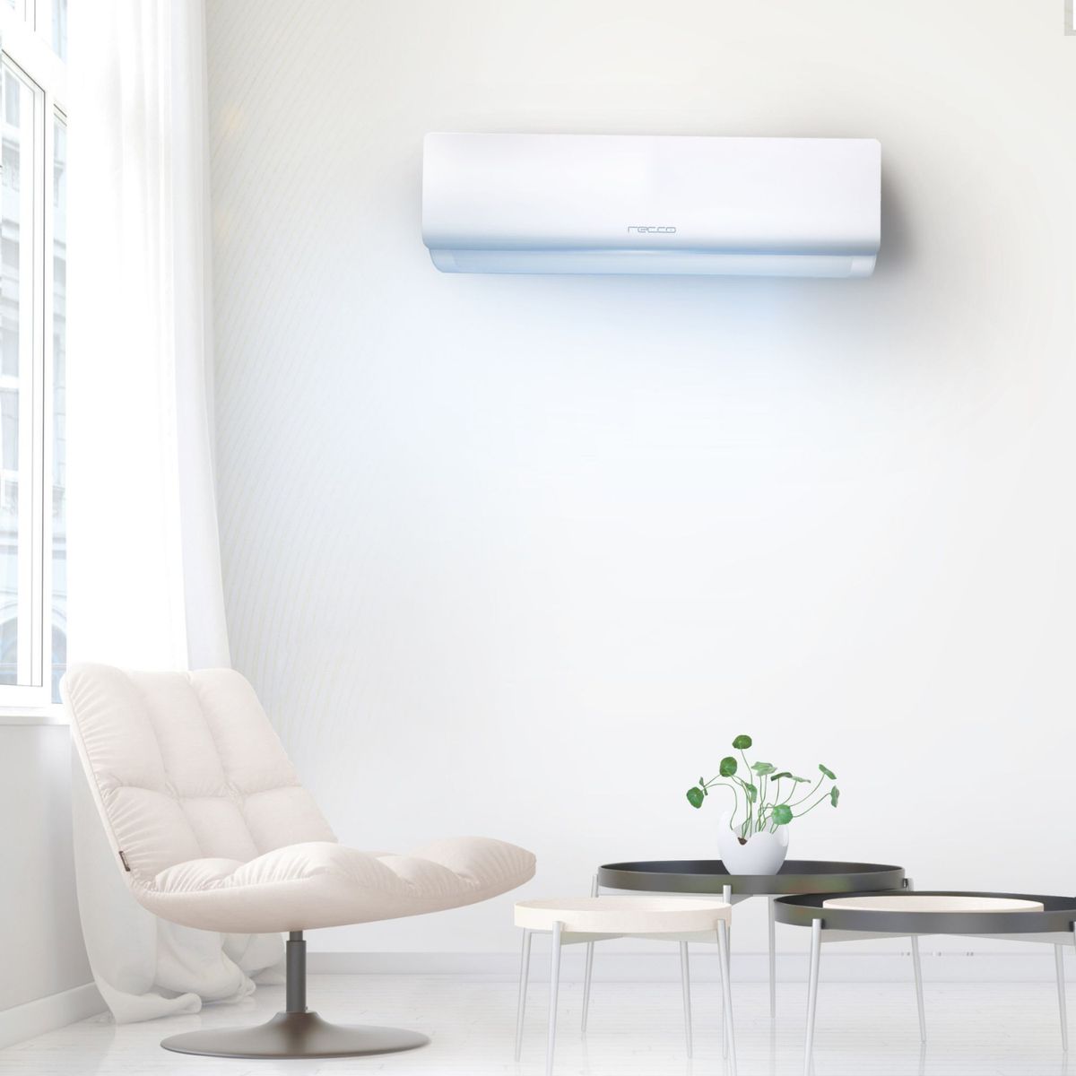 RECCO - Aire Acondicionado Split 18000BTU On/Off Wi-Fi