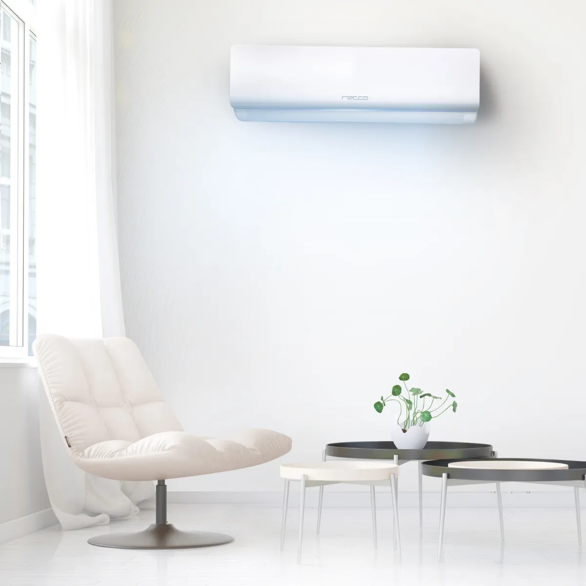RECCO - Aire Acondicionado Split 24000BTU On/Off Wi-Fi