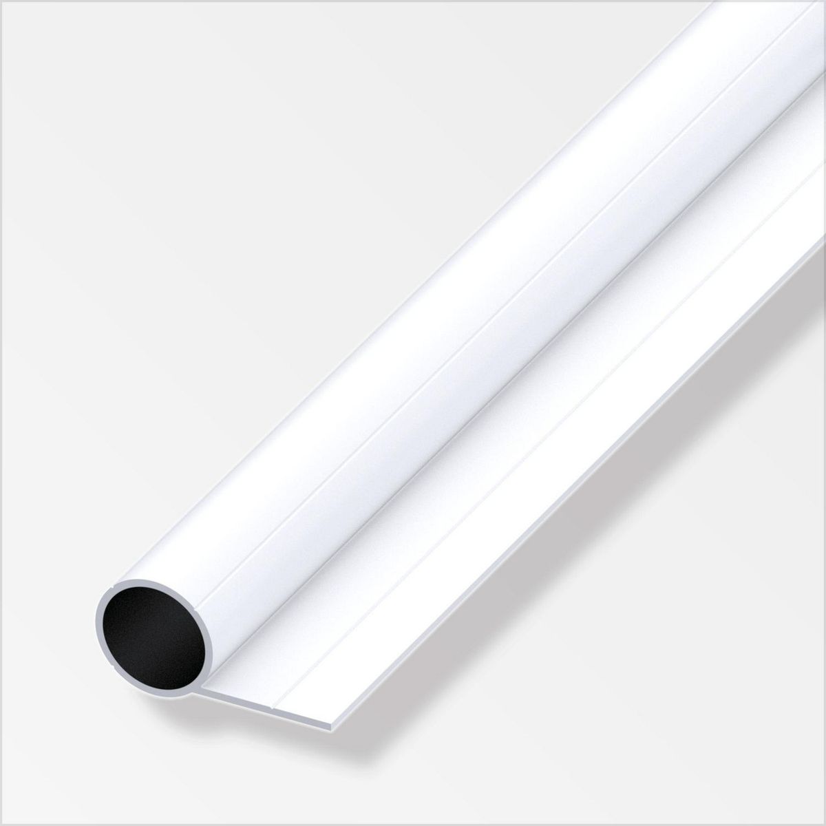 ALFER - Tubo Redondo 1Br Blanco 2.5M