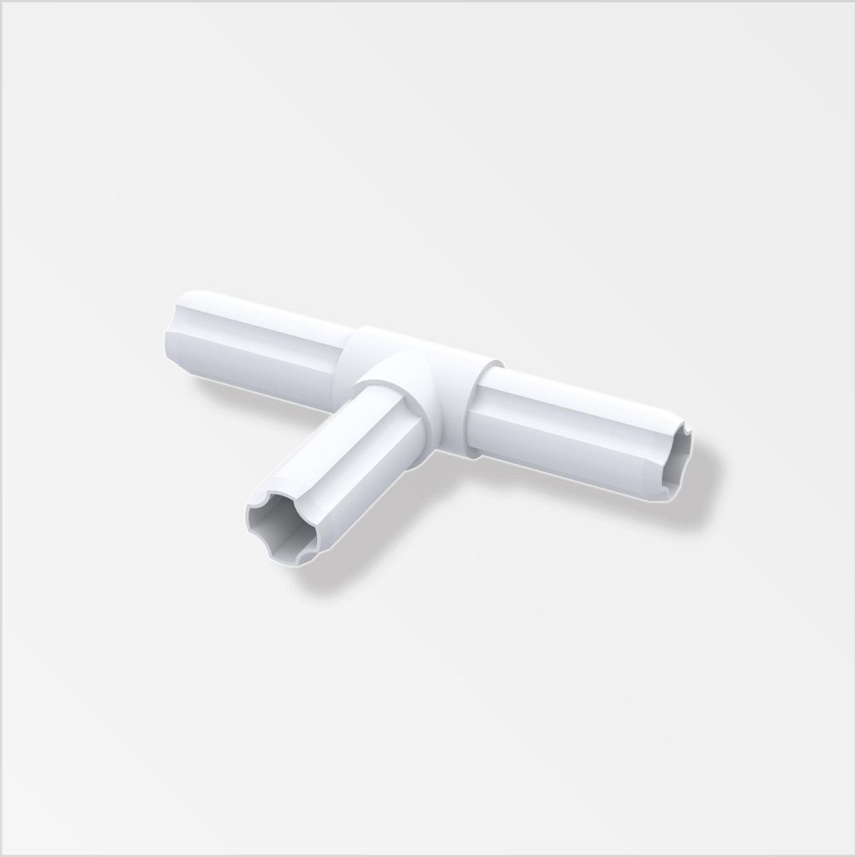 ALFER - Conector T 90 3Esp Blanco
