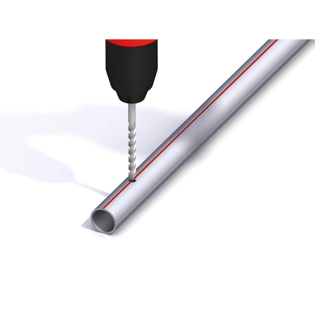 ALFER - Tubo Redondo 15.5 Xplas Blanco