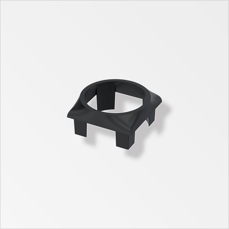 ALFER - Adap Redondo Cuadrado Negr X10