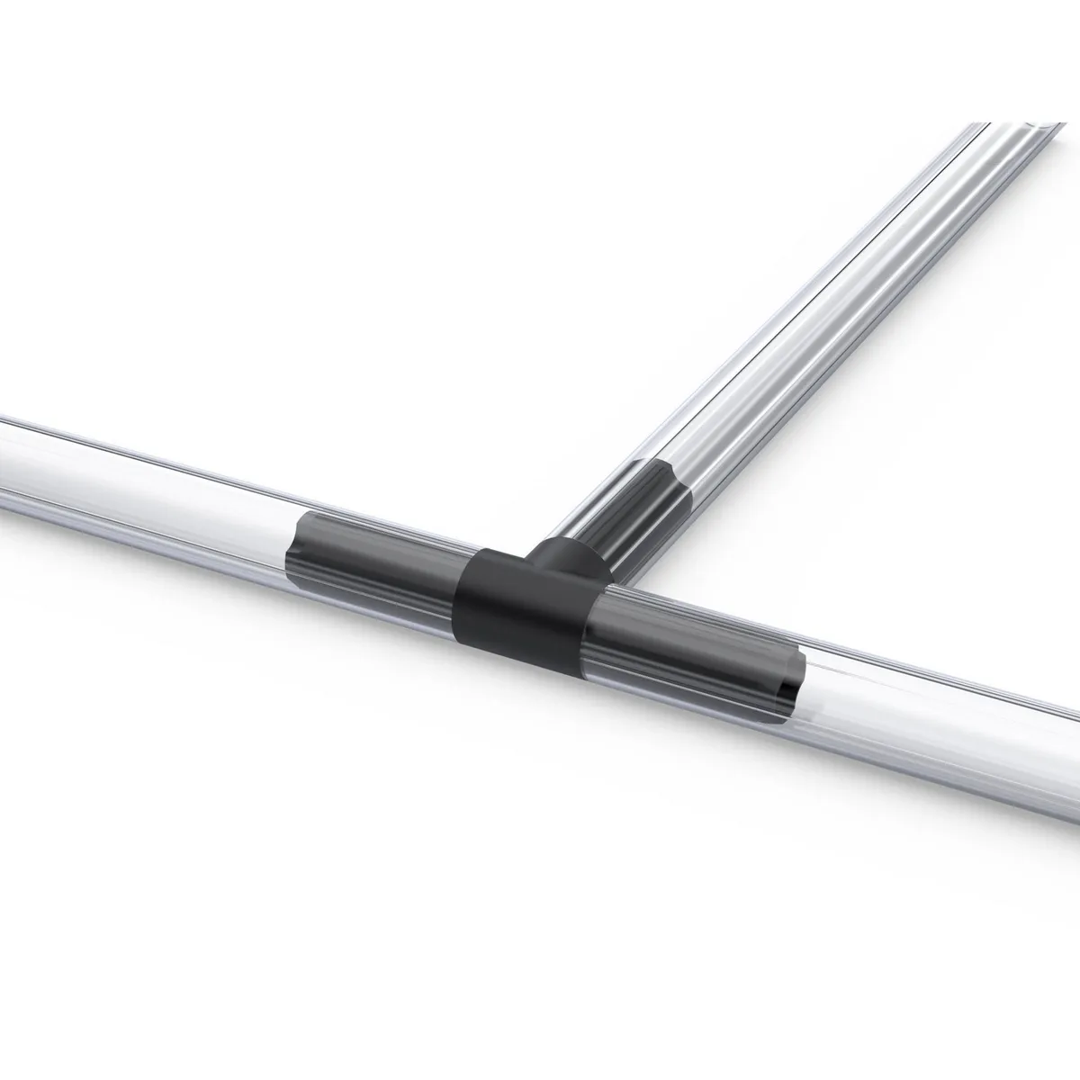 ALFER - Conector T 90 3Esp Negro