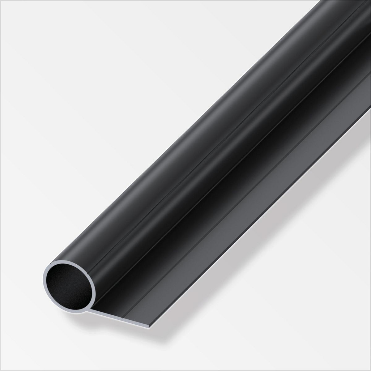 ALFER - Tubo Redondo 1Br Negro 2.5M