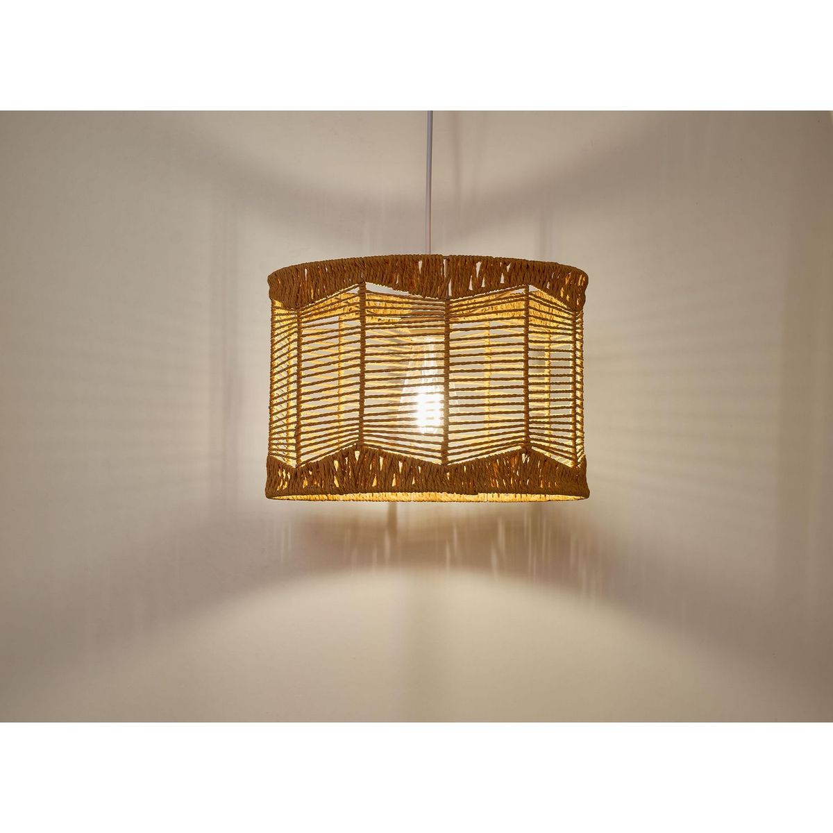 JUST HOME COLLECTION - Lámpara Colgante Monica 1L E27 Natura