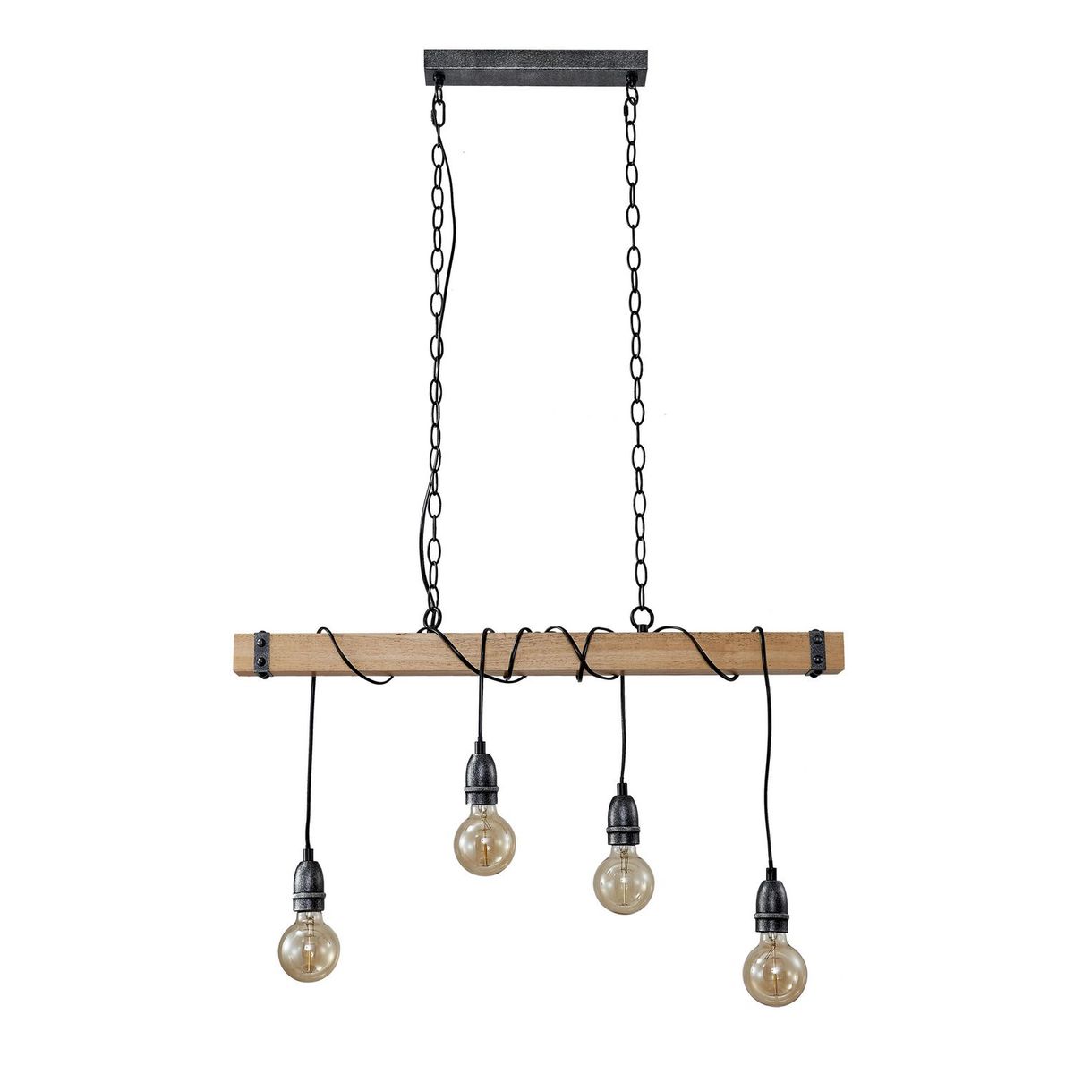 JUST HOME COLLECTION - Lámpara Colgante Safiro 4L E27 Natural