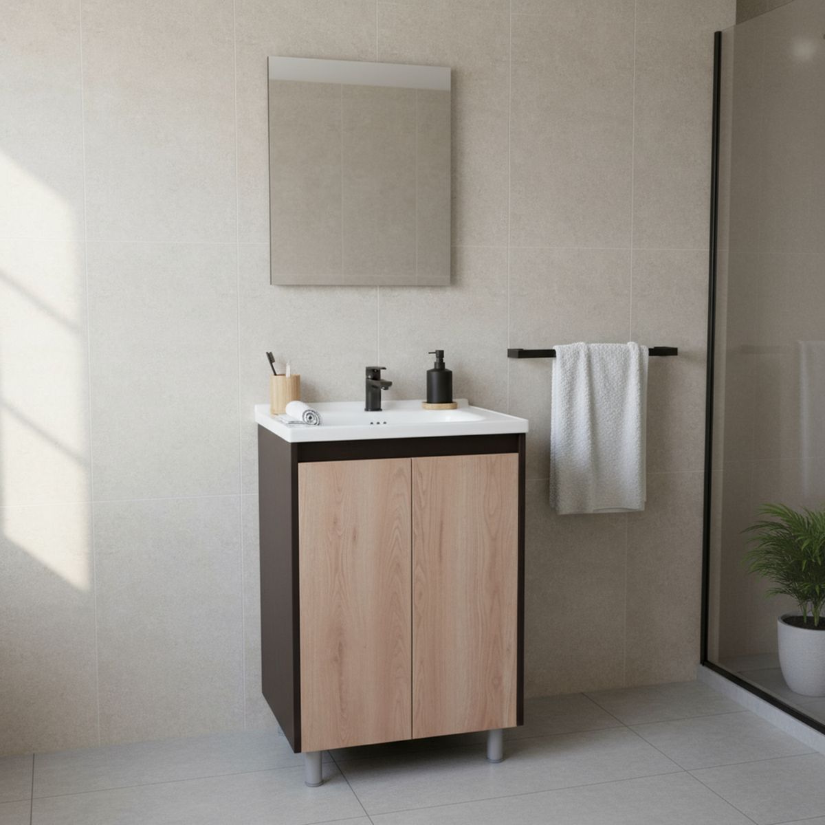 SENSI DACQUA - Combo Muebles Espejo Cairo