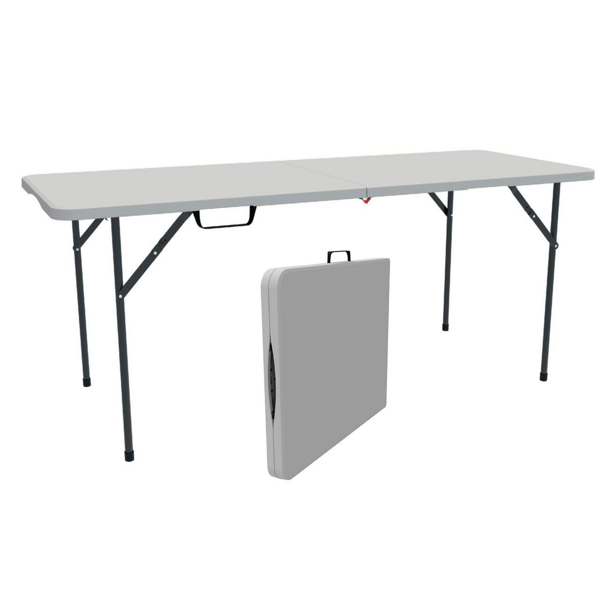 JUST HOME COLLECTION - Mesa Plegable Rectangular Blanca 180CM