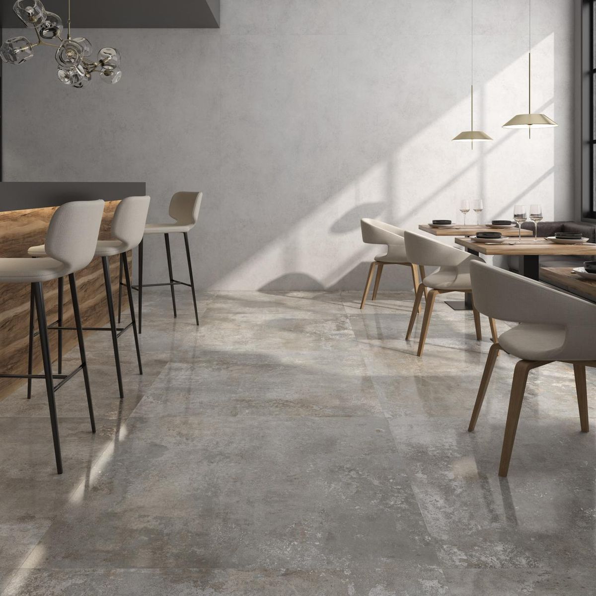 PAMESA - Porcelanato Rusty Silver de 60 x 120 Centímetros 1.44 Metros Cuadrados