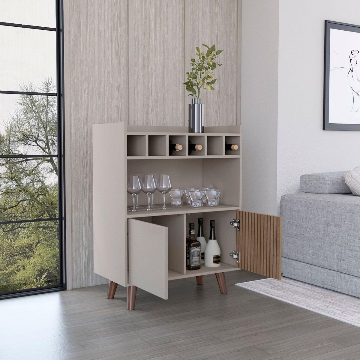 JUST HOME COLLECTION - Mueble Bar Bajo Funes