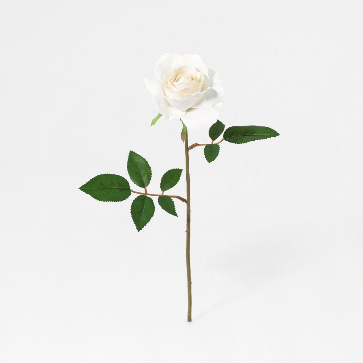 JUST HOME COLLECTION - Vara de Flor Artificial Rosa Blanca 48cm
