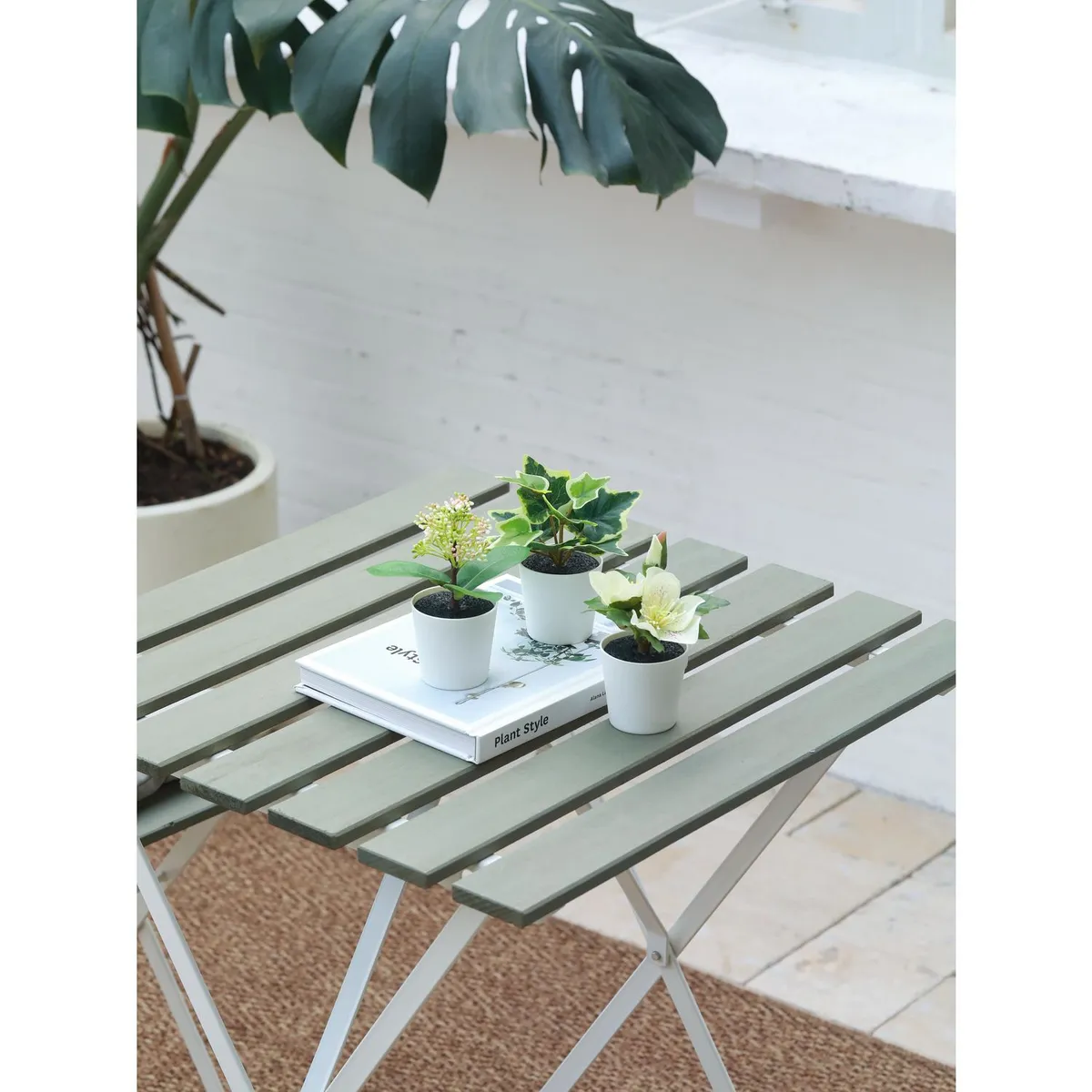 JUST HOME COLLECTION - Set de 3 Plantas Artificiales 13cm