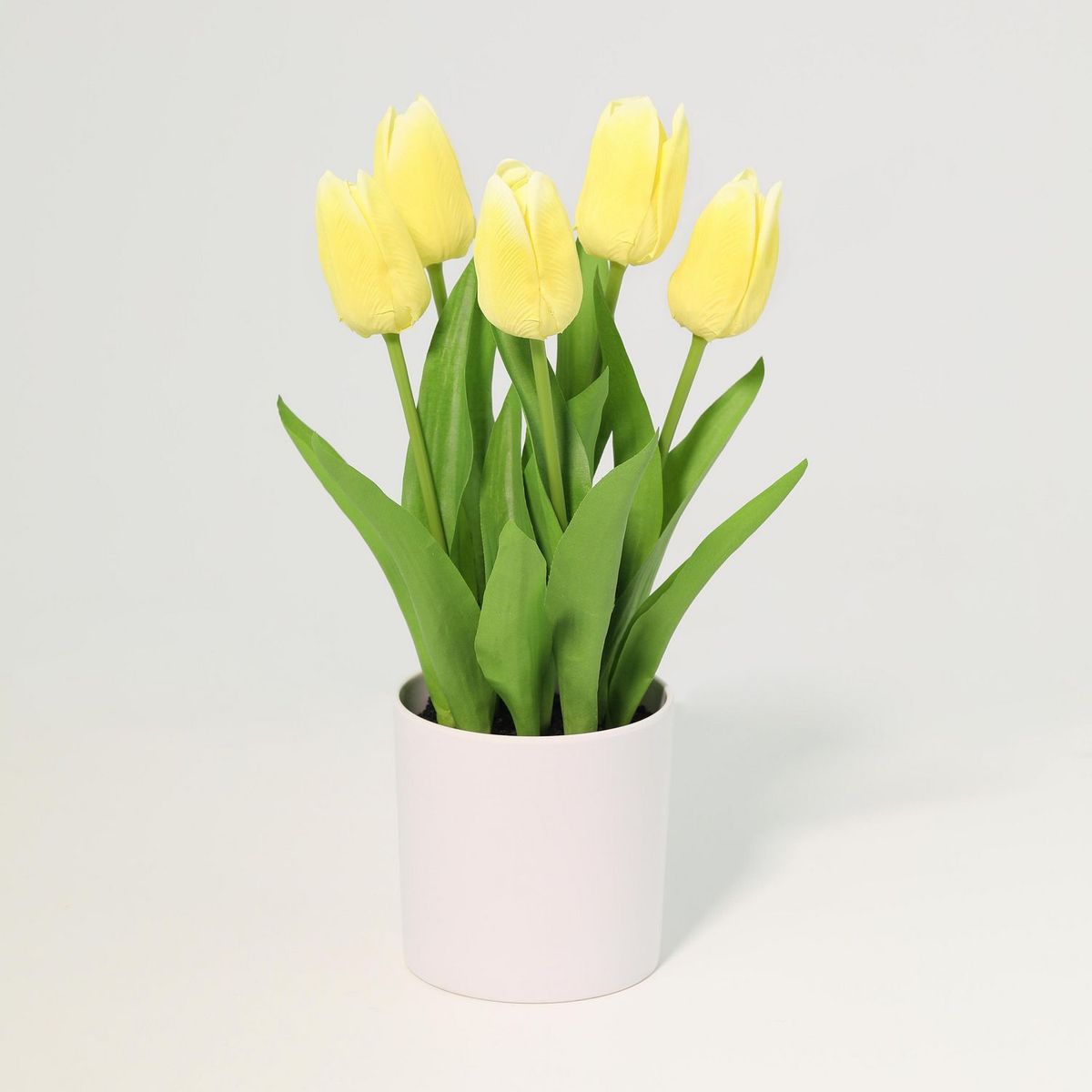 JUST HOME COLLECTION - Planta Artificial Tulipan Amarillo 36cm
