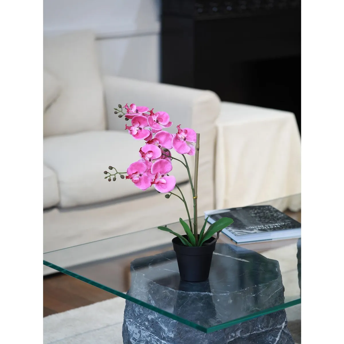 JUST HOME COLLECTION - Orquídea Artificial Rosa 48cm