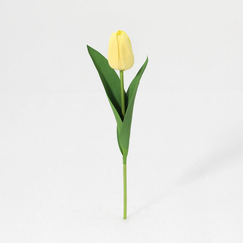 JUST HOME COLLECTION - Vara de Flor Artificial Tulipan Amarillo 57cm