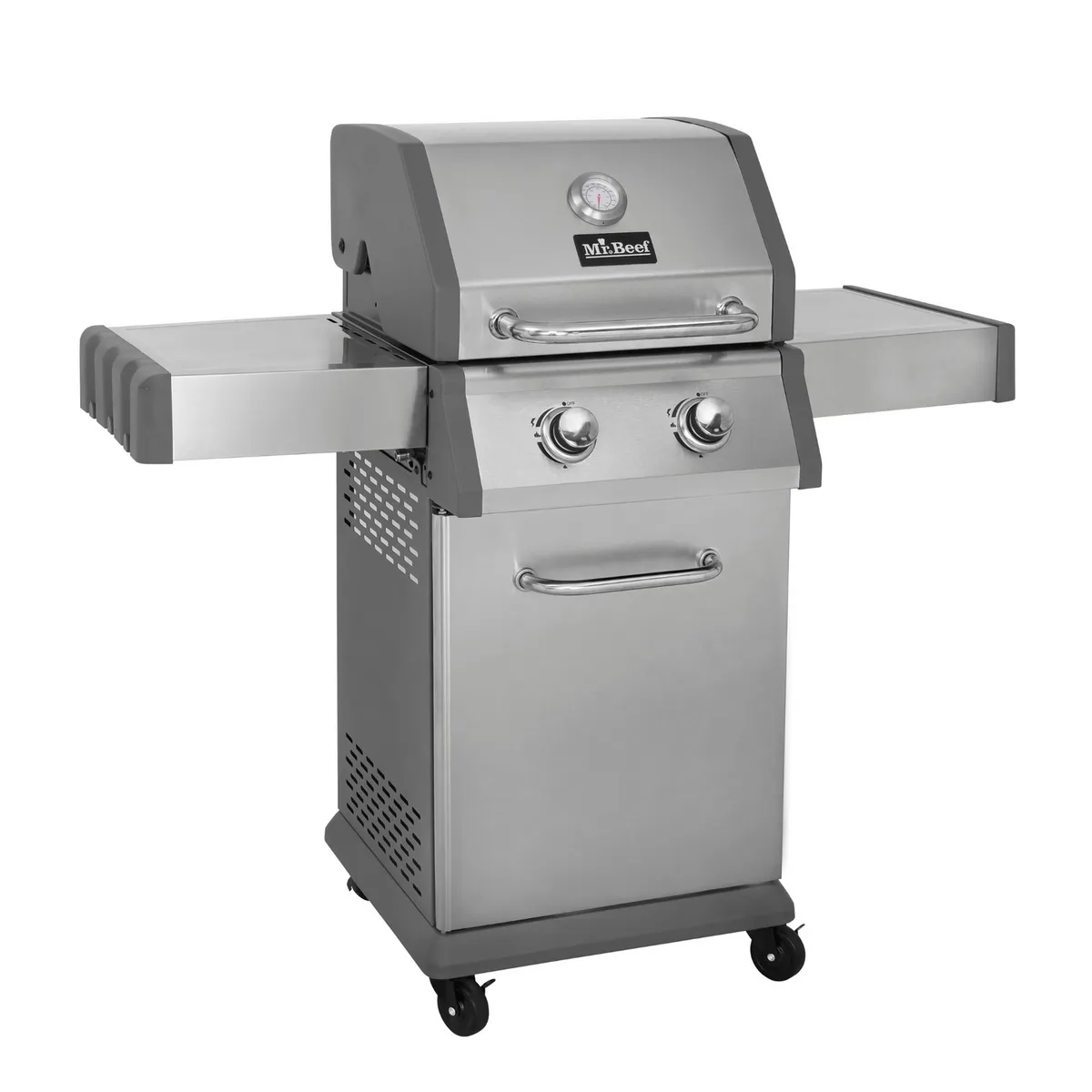 MR BEEF - Parrilla a Gas 2 Quemadores Acero Expert Mr Beef