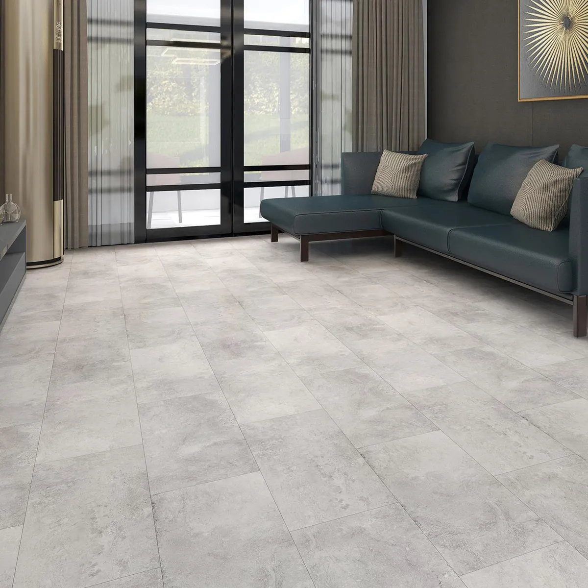 HOLZTEK - Piso SPC Krater Silver 5 mm 30.5x122 cm 2.6 m2