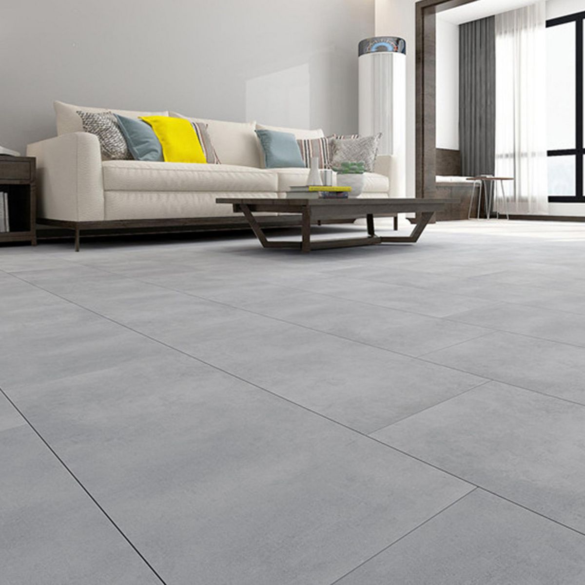 HOLZTEK - Piso SPC Concrete 5 mm 30.5x122 cm 2.6 m2