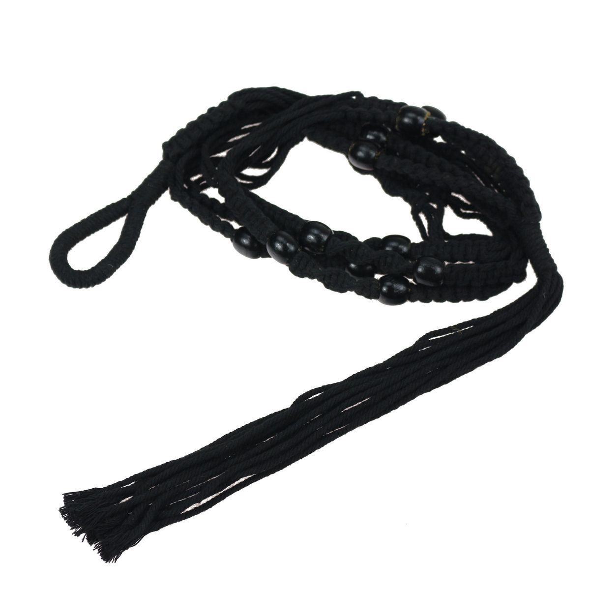 JUST HOME COLLECTION - Colgador de Maceta 114cm Negro