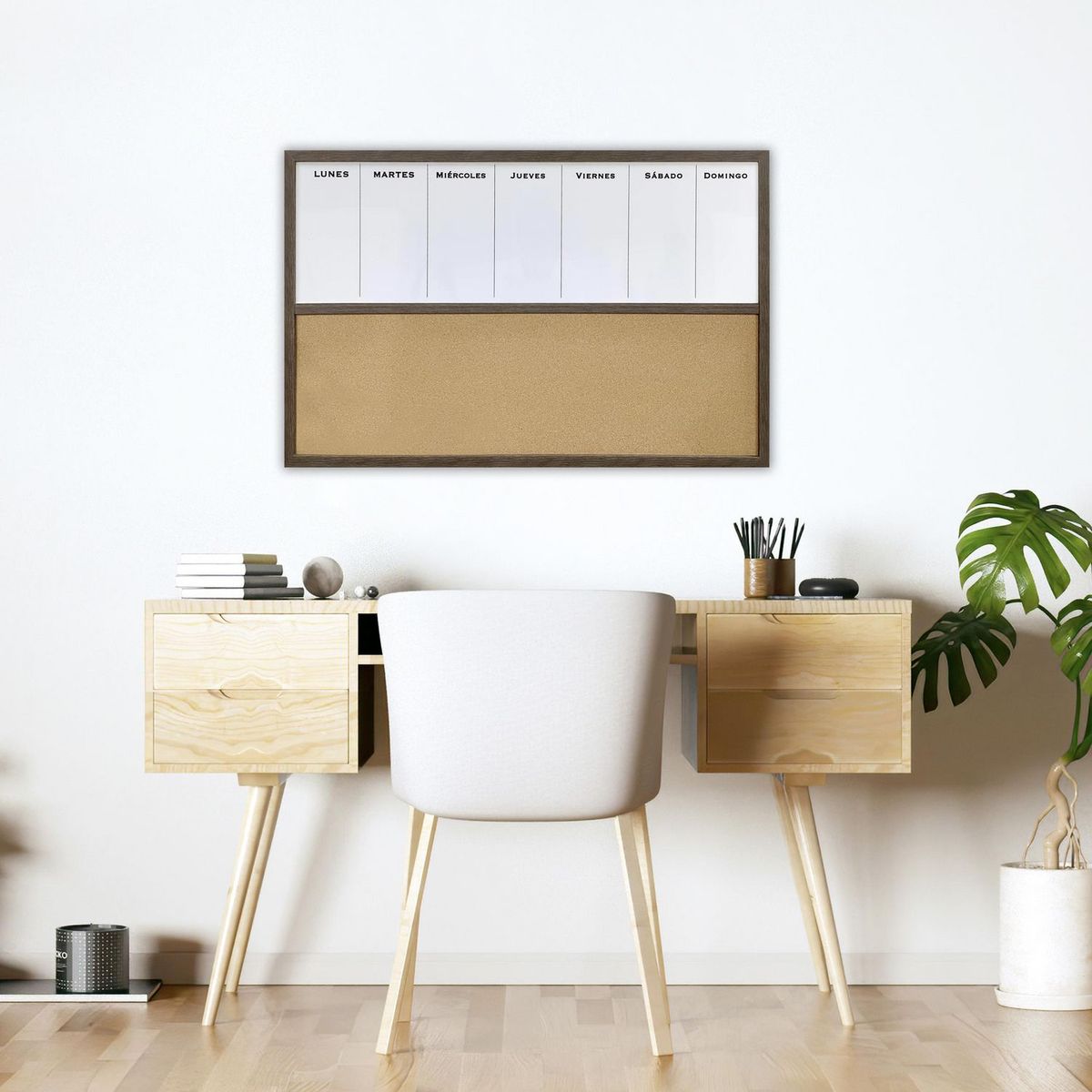 JUST HOME COLLECTION - Pizarra Corcho Blanco 56x91cm