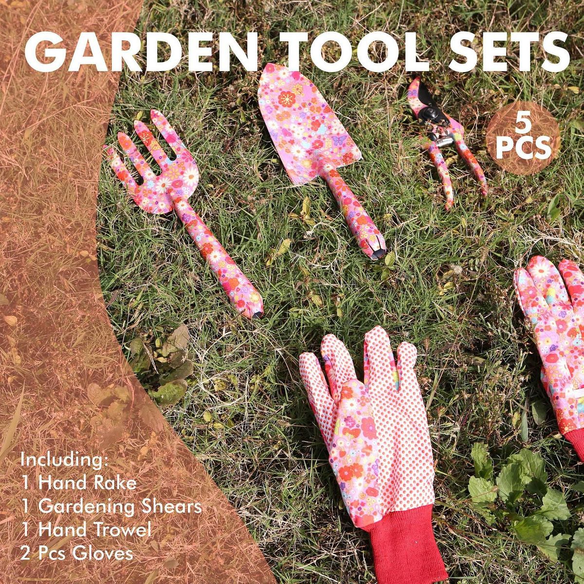 ERGO - Juego de Jardinería 5 Piezas