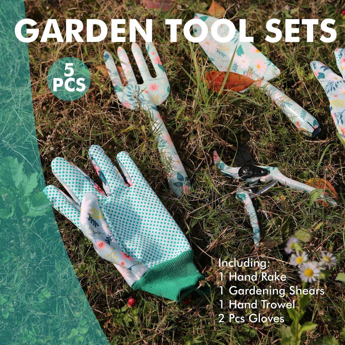 ERGO - Juego de Jardinería 5 Piezas