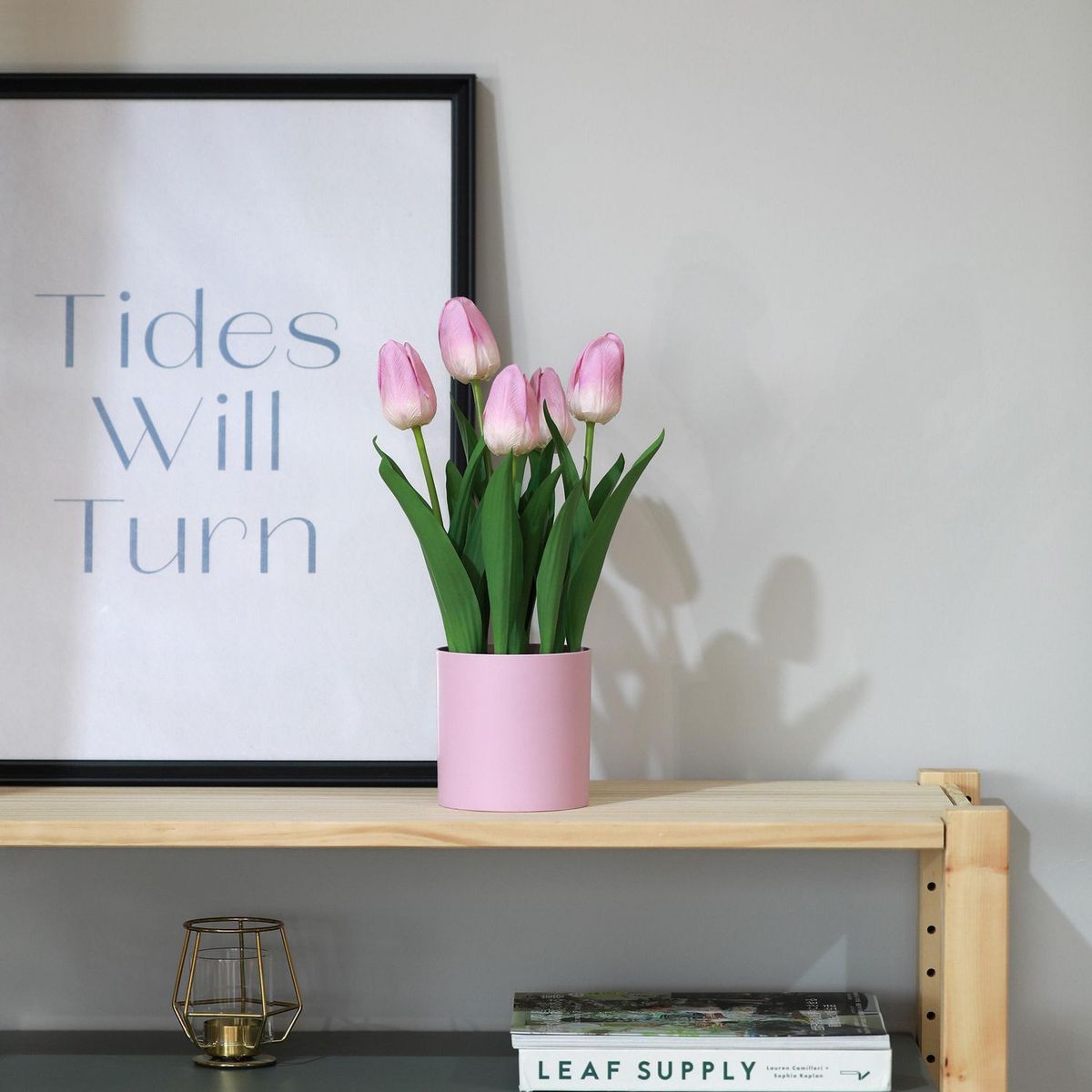 JUST HOME COLLECTION - Planta Art Tulipán Rosado