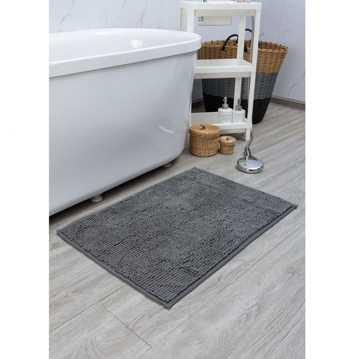 JUST HOME COLLECTION - Piso de Baño Menorca 50x70cm Gris