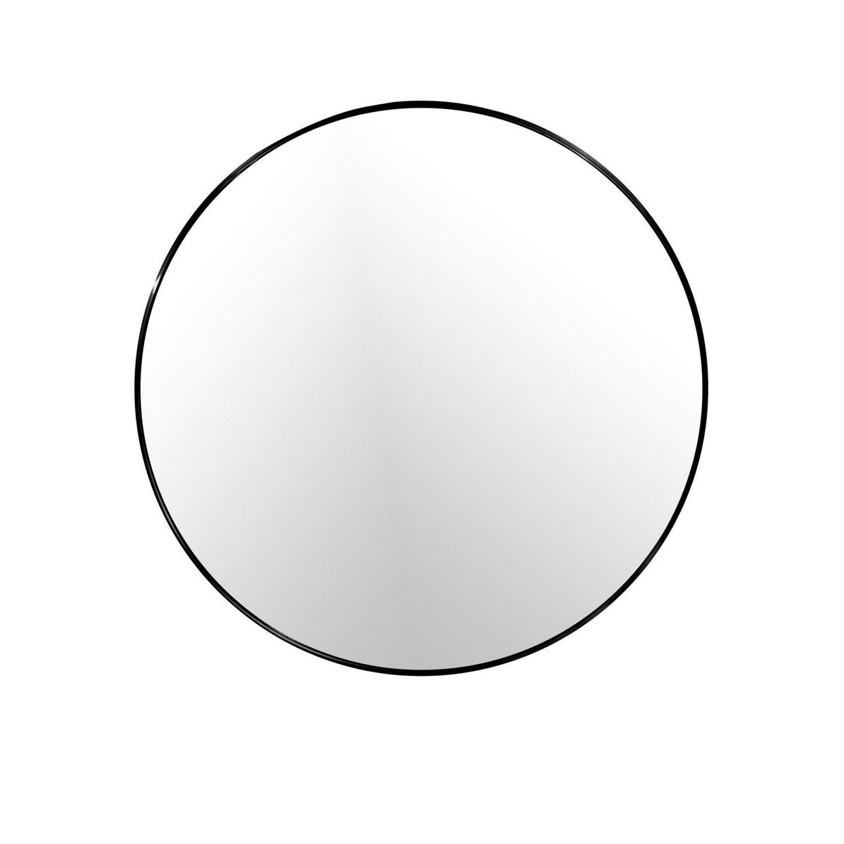 JUST HOME COLLECTION - Espejo Redondo 100x100cm Negro