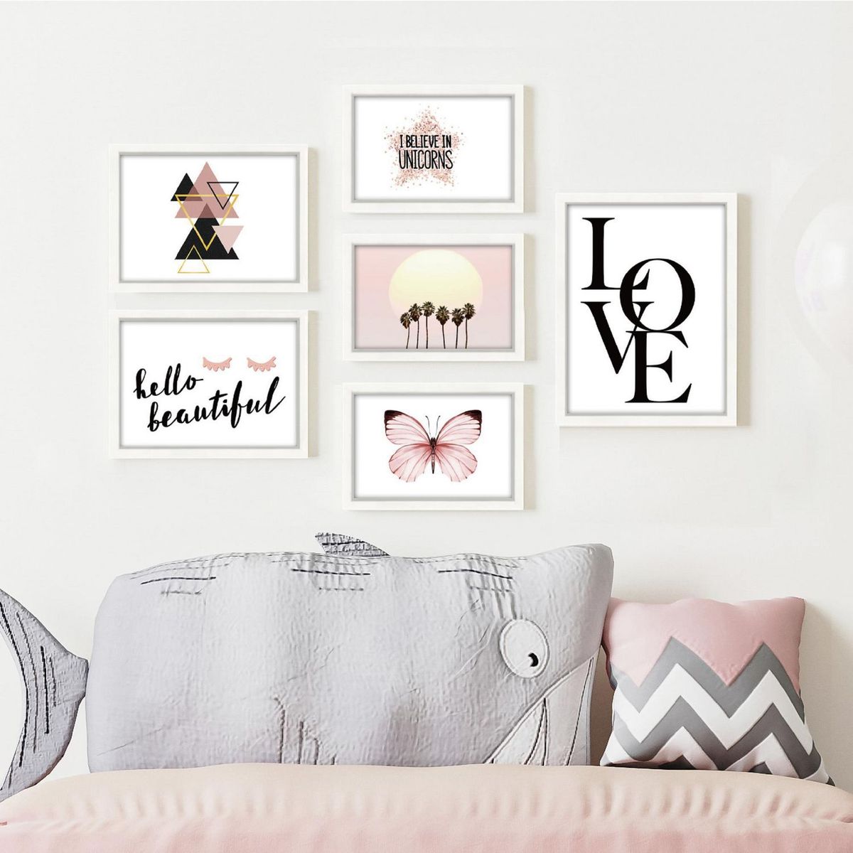 JUST HOME COLLECTION - Set 5 Marcos de Fotos Blanco