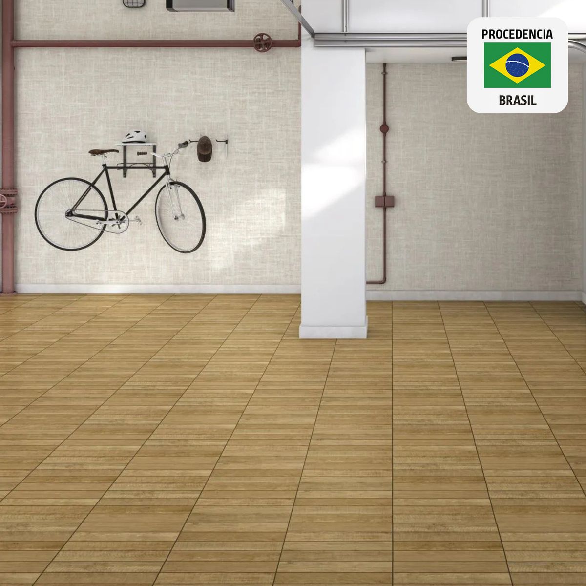 HOLZTEK - Cerámica Madera Maderado 46x46cm 2.00m2 Orlando